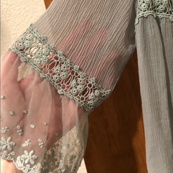 100% Silk Free People Blouse - Picture 4 of 5